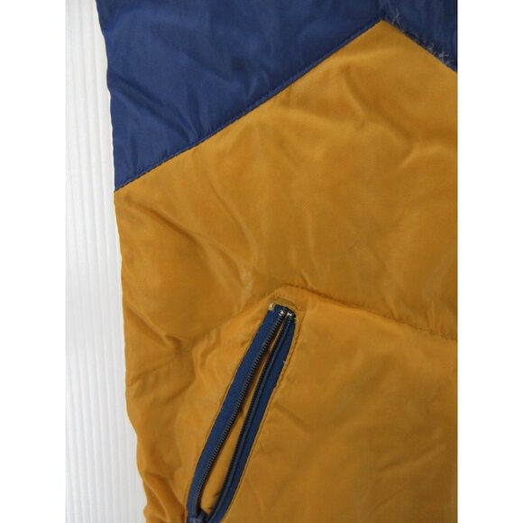 VINTAGE Camel Vest Large Goose Down Puffer Quilted 70s 80s Gorpcore * - Picture 3 of 14